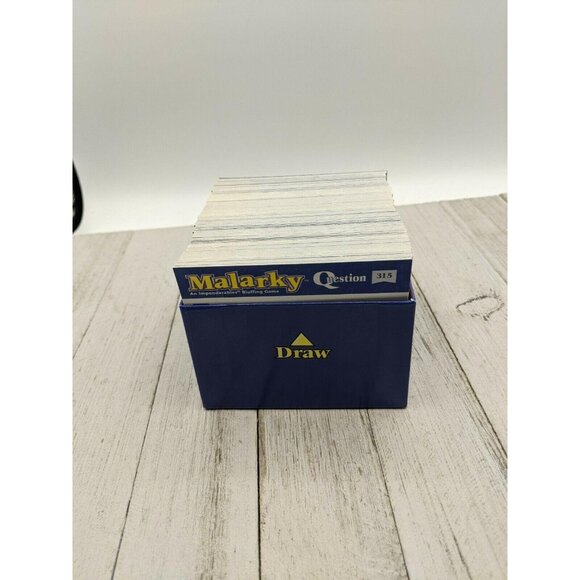 1997 Malarkey Game Replacement Parts Pieces Question Cards with Box - Picture 4 of 5